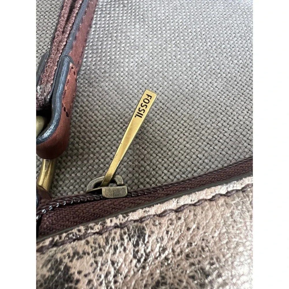 Fossil Crossbody Copper Tone Bag Brass Hardware